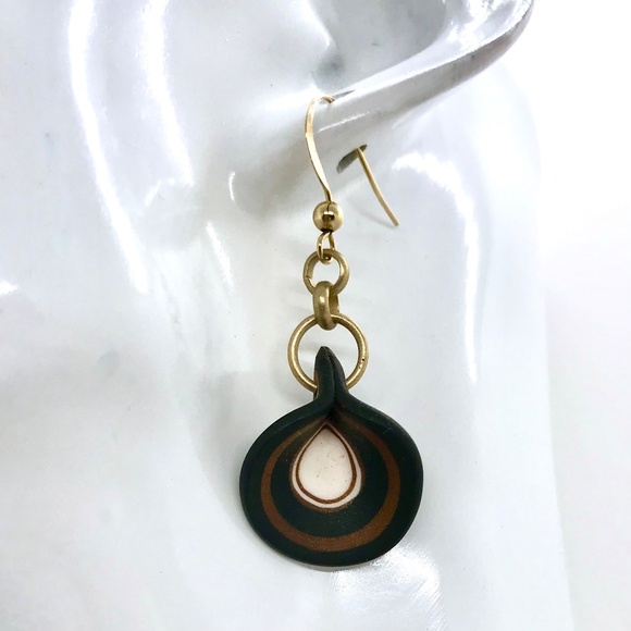 Hand formed Polymer Clay Earrings - Picture 2 of 2